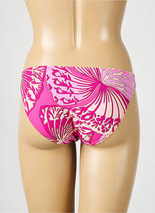 Bas de maillot de bain imprimé fantaisie rose ROSA FAIA femme