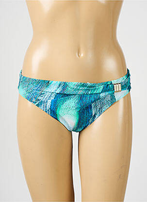 Bas de maillot de bain imprimé fantaisie culotte bleu CHANTELLE femme