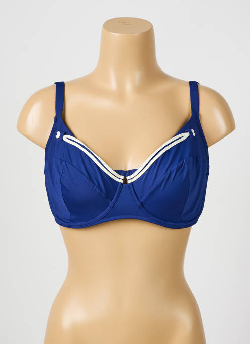 Haut de maillot de bain haut soutien-gorge emboitant haut soutien-gorge emboitant bleu CHANTELLE femme