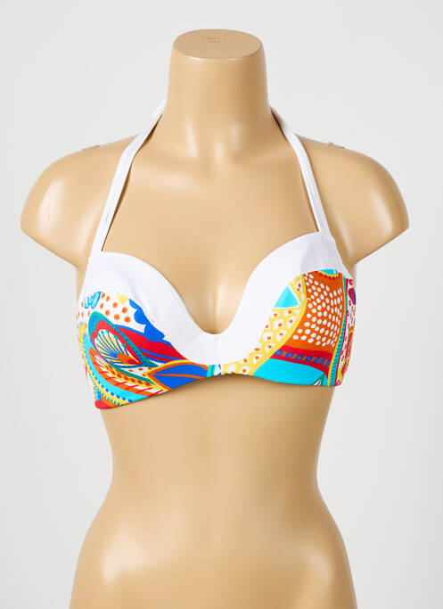 Haut de maillot de bain haut bandeau haut bandeau blanc NICOLE OLIVIER femme