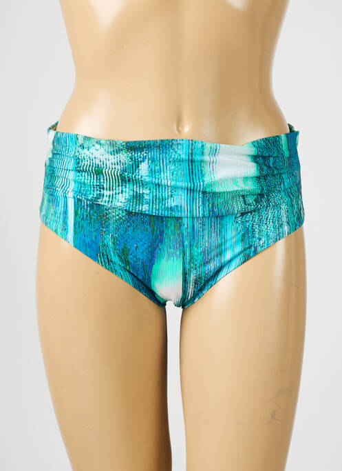 Bas de maillot de bain imprimé fantaisie culotte bleu CHANTELLE femme