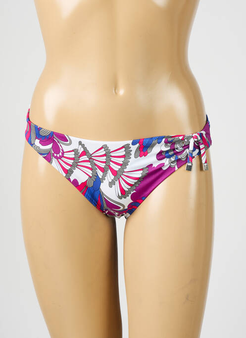 Bas de maillot de bain imprimé fantaisie culotte violet CHANTELLE femme