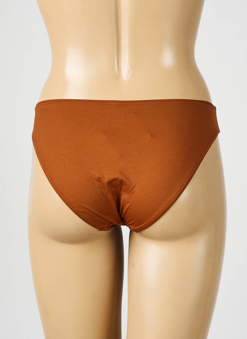 Bas de maillot de bain marron NICOLE OLIVIER pour femme