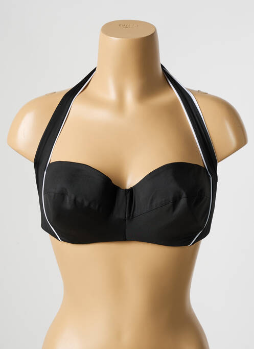 Haut de maillot de bain noir NICOLE OLIVIER pour femme