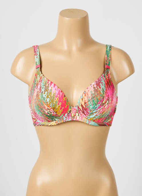 Haut de maillot de bain rose LIDEA pour femme