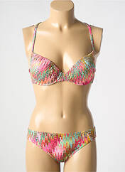 Maillot de bain 2 pièces rose LIDEA pour femme seconde vue