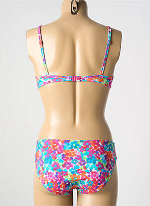 Maillot de bain 2 pièces stretch haut soutien-gorge moulé bleu ROSA FAIA femme