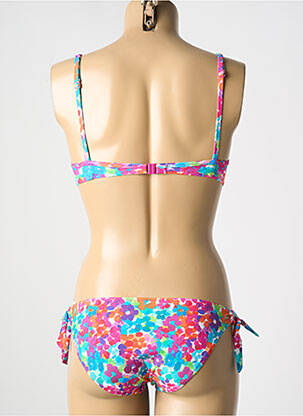 Maillot de bain 2 pièces stretch haut soutien-gorge moulé bleu ROSA FAIA femme