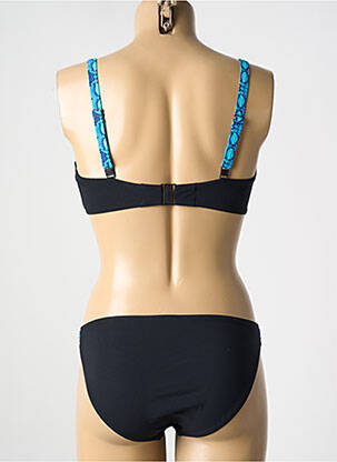 Maillot de bain 2 pièces stretch haut soutien-gorge moulé noir SUNFLAIR femme