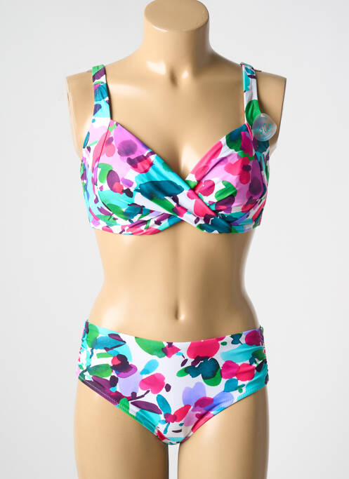 Maillot de bain 2 pièces bleu ANITA femme