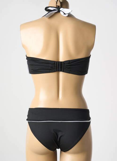 Maillot de bain 2 pièces noir NICOLE OLIVIER pour femme