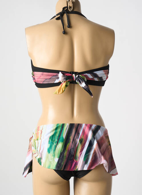Maillot de bain 2 pièces noir NICOLE OLIVIER pour femme