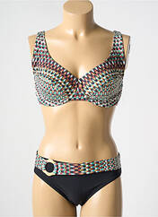 Maillot de bain 2 pièces noir LIDEA pour femme seconde vue