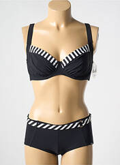 Maillot de bain 2 pièces noir LIDEA pour femme seconde vue