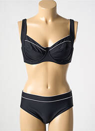 Maillot de bain 2 pièces stretch haut soutien-gorge emboitant noir ANITA femme