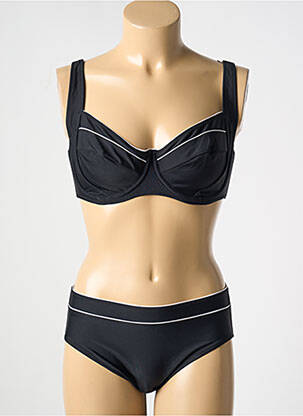 Maillot de bain 2 pièces stretch haut soutien-gorge emboitant noir ANITA femme