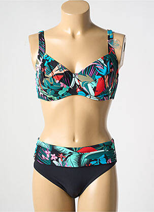 Maillot de bain 2 pièces stretch haut soutien-gorge balconnet noir ANITA femme