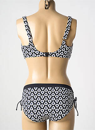 Maillot de bain 2 pièces stretch haut soutien-gorge emboitant noir ROSA FAIA femme