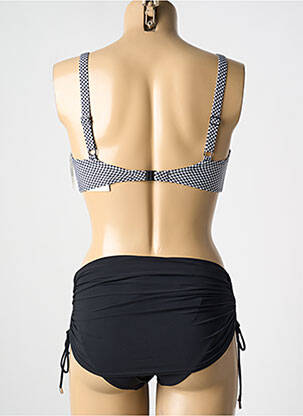 Maillot de bain 2 pièces stretch haut soutien-gorge moulé noir LIDEA femme