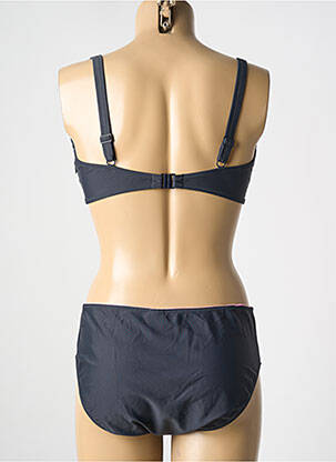 Maillot de bain 2 pièces stretch haut soutien-gorge balconnet gris ROSA FAIA femme