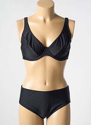 Maillot de bain 2 pièces stretch haut soutien-gorge balconnet noir ROSA ROSAM femme