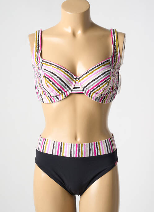 Maillot de bain 2 pièces noir LIDEA pour femme