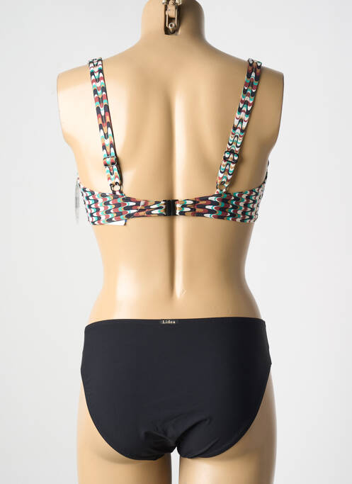 Maillot de bain 2 pièces noir LIDEA pour femme