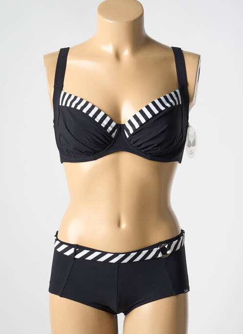 Maillot de bain 2 pièces noir LIDEA pour femme