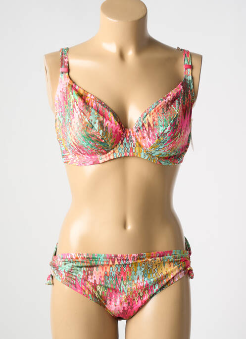 Maillot de bain 2 pièces rose LIDEA pour femme