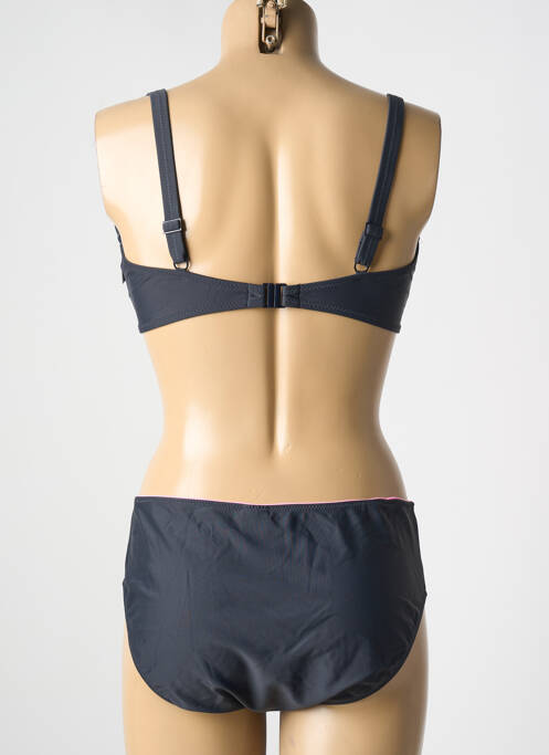 Maillot de bain 2 pièces stretch haut soutien-gorge balconnet gris ROSA FAIA femme