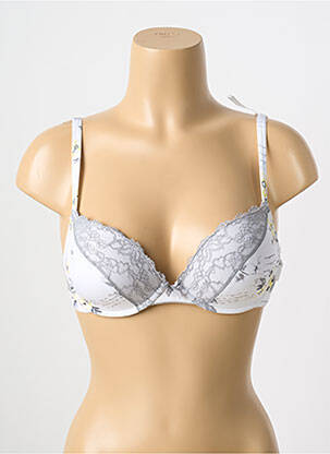 Soutien-gorge effet matière satinée haut soutien-gorge push-up blanc ESPRIT femme