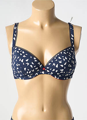 Soutien-gorge effet matière satinée haut soutien-gorge moulé bleu ESPRIT femme