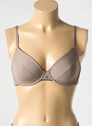 Soutien-gorge effet matière satinée haut soutien-gorge emboitant marron ESPRIT femme