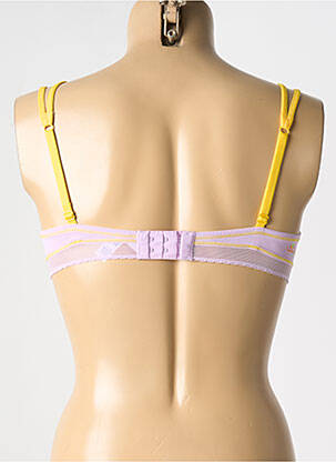 Soutien-gorge sans armature haut triangles jaune LULUCASTAGNETTE femme
