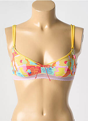 Soutien-gorge sans armature haut soutien-gorge emboitant jaune LULUCASTAGNETTE femme