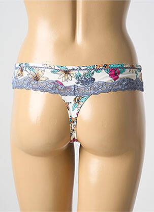 Tanga effet matière satinée gris ESPRIT femme