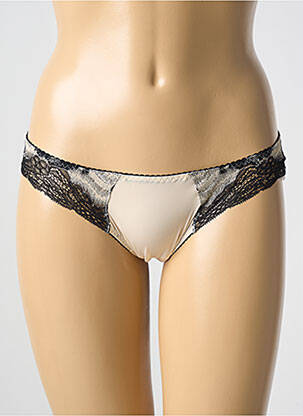 Tanga tissage satiné beige TWIN-SET SIMONA BARBIERI femme