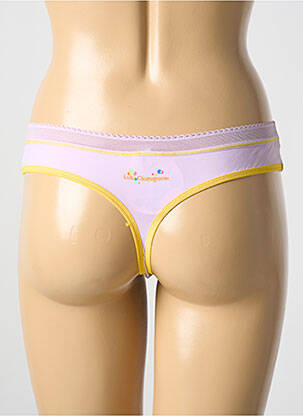 Tanga stretch violet LULUCASTAGNETTE femme
