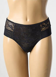Tanga broderie noir AVET femme