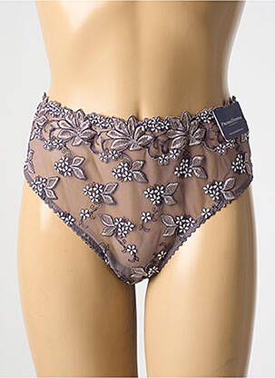 Tanga broderie violet PRIMADONNA femme