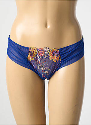 String broderie bleu AMBRA femme