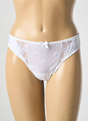 Tanga stretch blanc PRIMA DONNA femme