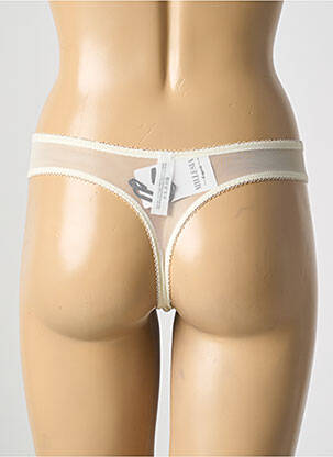 String broderie beige MILLESIA femme