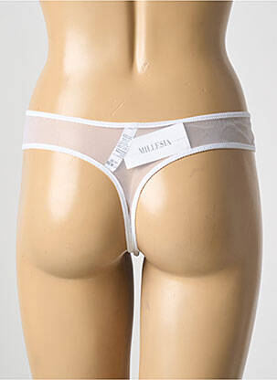 String broderie blanc MILLESIA femme