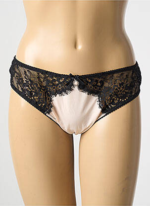 Tanga tanga noir AMBRA femme
