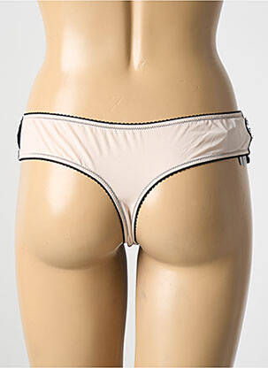 Tanga tanga noir AMBRA femme