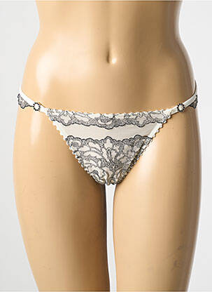 String broderie beige MARIE JO femme