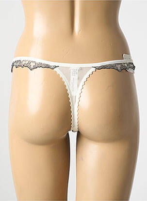 String broderie beige MARIE JO femme