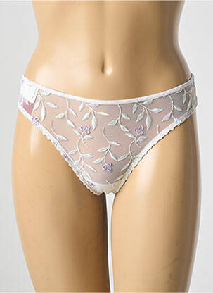 String broderie beige MARIE JO femme