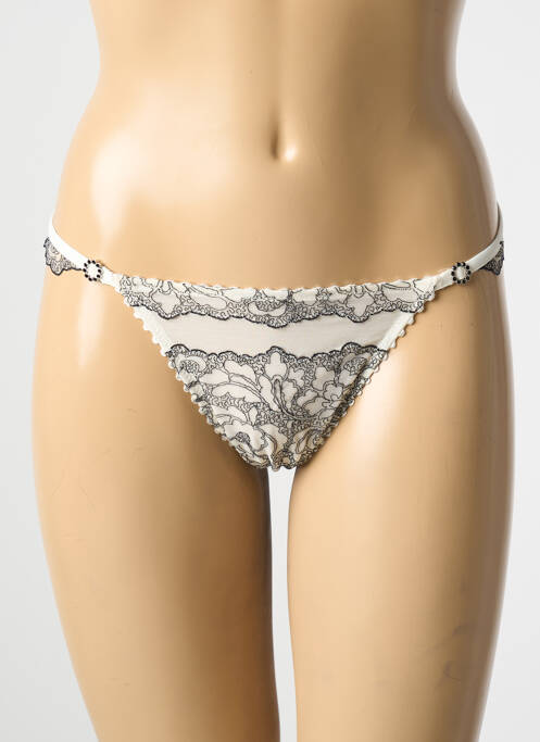 String broderie beige MARIE JO femme